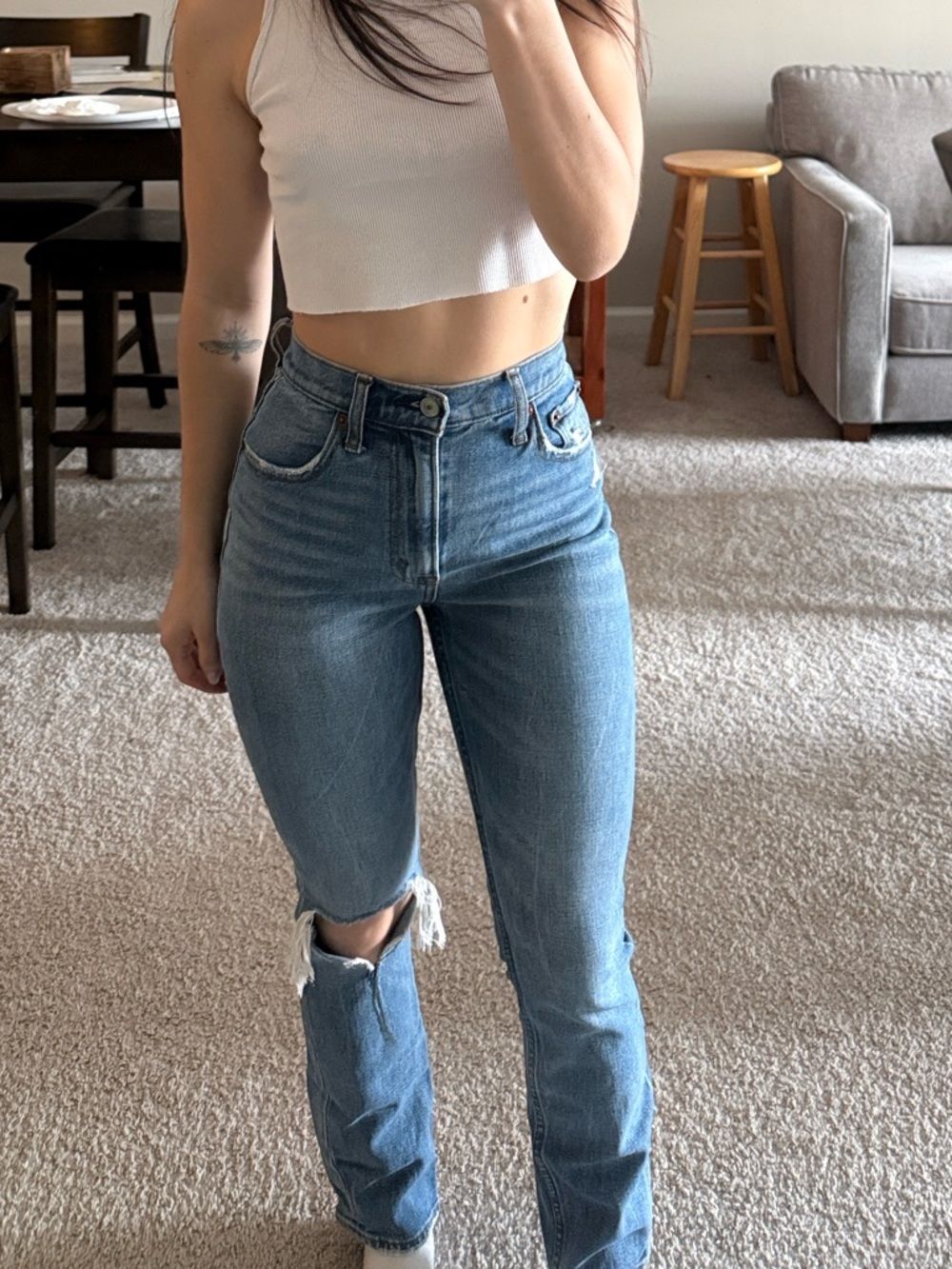 Abercrombie & Fitch 90’s Slim Straight Ultra High Rise Jeans